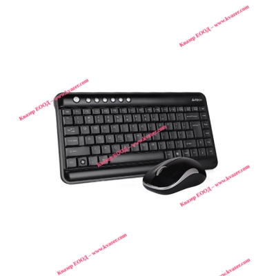 A4Tech 3300N Комплект безжични мини клавиатура и мишка