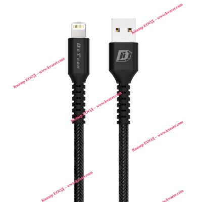Кабел за данни DeTech DE-C25i, Lightning (iPhone 5/6/7/SE), 1.0m