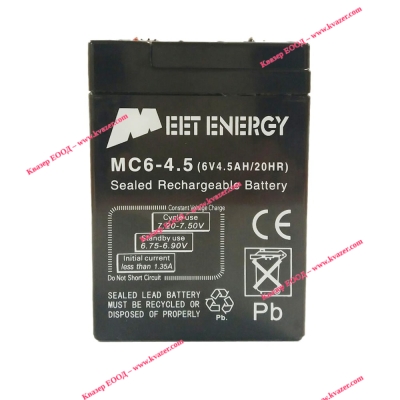 АКУМУЛАТОР Meet energy 6V/4.5Ah 70/46/10mm