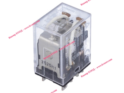 Реле OMRON LY2 24VDC, бобина 24V DC, контакти DPDT 10A