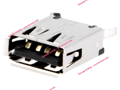 TUEA4F1D0B USB букса тип A, THT, USB 2.0