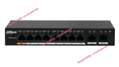 Суич Dahua 10-портов PoE PFS3010-8ET-96