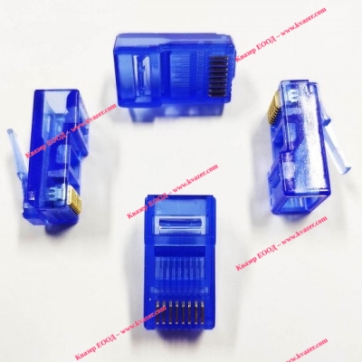 Букса UTP RJ45 CAT5E 8P8C синя