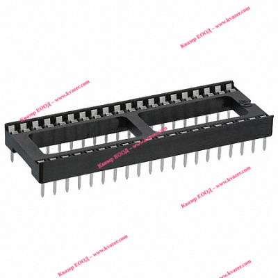 Цокъл за ИС 40 PIN, 15.24мм. THT растер 2.54мм.