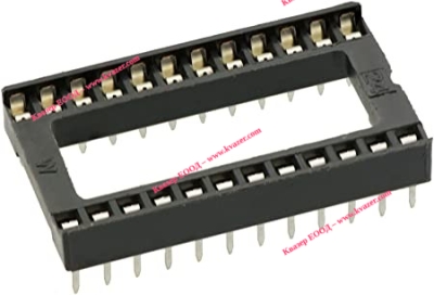 Цокъл за ИС 24 PIN, 15.24мм. THT растер 2.54мм.