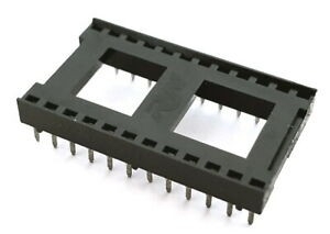 Цокъл за ИС 24PIN, DIP 15.24MM, THT растер 2.54MM