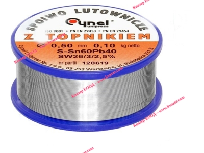 ТИНОЛ Sn60Pb40, ф0.50mm, 100гр. F-SW26 2.5%/ LC60-0.50/0.1