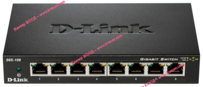 Суич D-Link DGS-108, 8 портов 10/100/1000 Gigabit Metal
