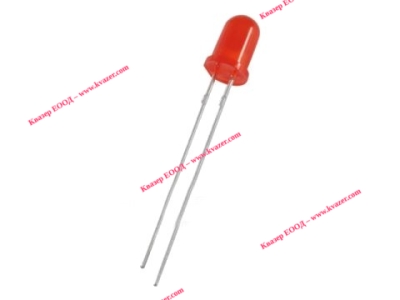 Светодиод PARA LIGHT L-513LRD LED 5mm червен 660nm 80mcd 110°