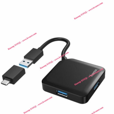 Usb хъб 4-портов 3.2 gen 1,5gbit/s usb-c адаптер