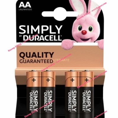Алкална батерия  Duracell Simply LR6 4бр. 1.5V