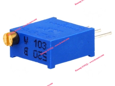 Многооборотен тример потенциометър 10kohm 0.5W ±10% вертикален SR PASSIVES