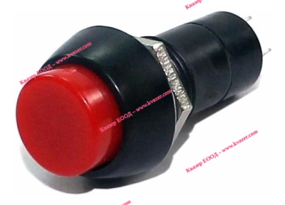 Ключ PBS-11A 250VAC/1A изкл-вкл, червен