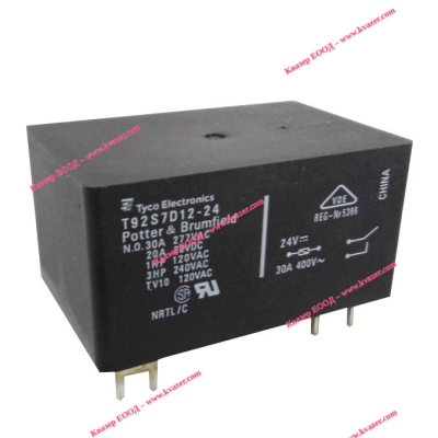 t92s7d12-24 Реле 24VDC 30A TE Connectivity
