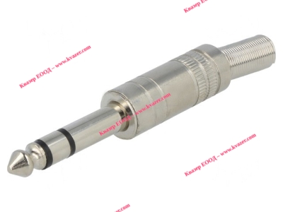JC-017 Жак стерео 6.3mm мъжки метален