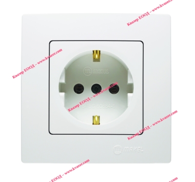 Контакт единичен MAKEL Lilium Natural Kare БЯЛ 32001028