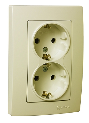 Контакт двоен висок MAKEL Lilium Natural Kare КРЕМ 32010057