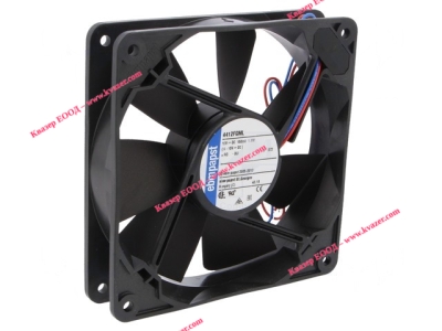 Вентилатор DC 12V 119x119x25mm, 2 pin 4412FGML