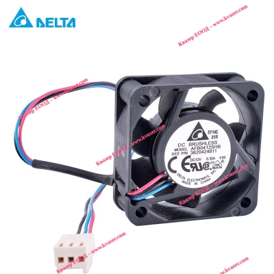 Вентилатор DC 12V 40x40x15mm, 3 pin AFB0412SHB Delta Electronics
