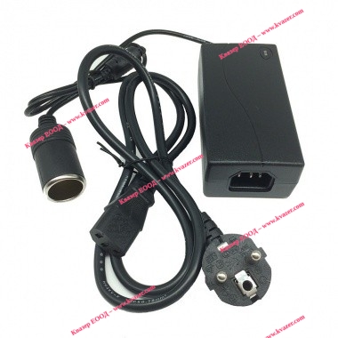 Импулсно захранване 12V/5A с букса автозапалка женска.