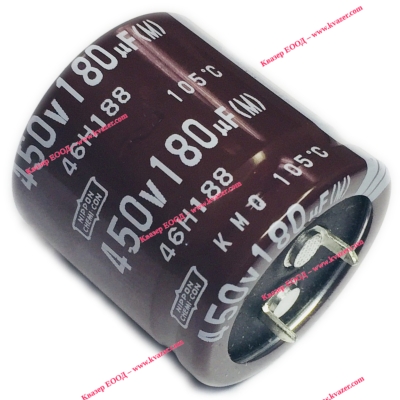 180uF 450V 30x35mm Кондензатор електролитен SNAP-IN, Nippon Chemi-Con, LXM