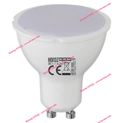 001-002-0004 Светодиодна лампа GU10 100-250V 4W SMD LED 6400K HOROZ
