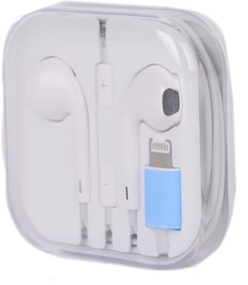 Слушалки с букса iPhone + микрофон, бели YOURZ 0018