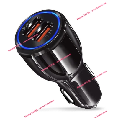 2xUSB Зарядно за телефон за кола 12-24V 3.1A ултрабързо