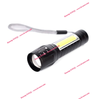Светодиоден фенер 511 Mini 2 LEDS , Алуминиев корпус, компактен дизайн, черен
