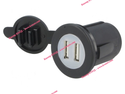 Автомобилно захранване 5V/2.1A USB A гнездо x2