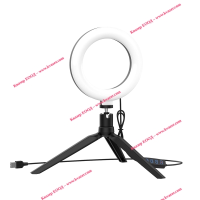 LED Ring осветление One Plus NR9204, 16см, 8.8W, Черен