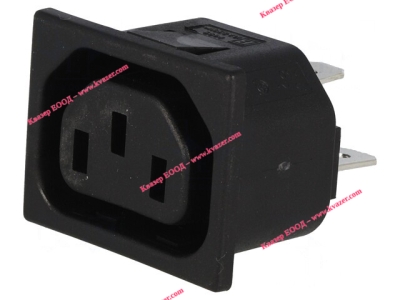 Захранваща букса P0695 женска 10A 250VAC C13 (F)/ IEC 60320