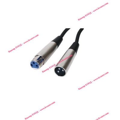 Микрофонен кабел CANON (XLR) мъжки - CANON (XLR) женски, 9 метра