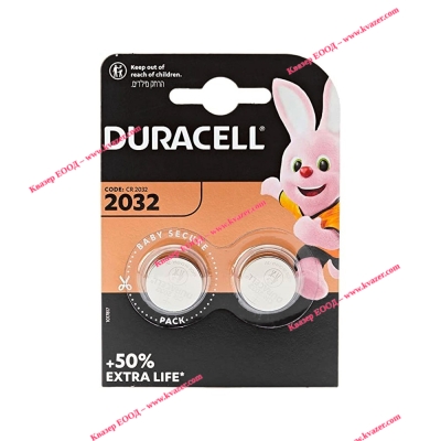 Батерия Duracell CR2032 2бр