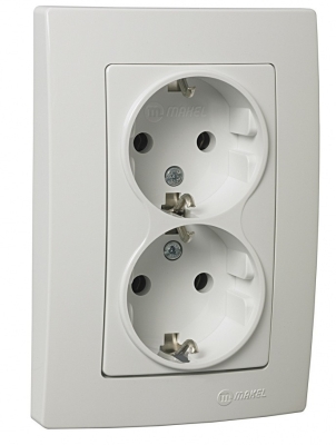 Контакт двоен висок MAKEL Lilium Natural Kare БЯЛ 32001057