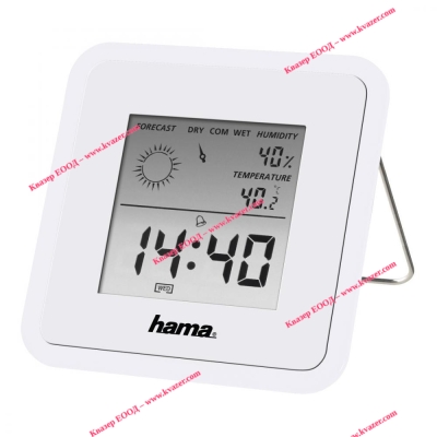 Цифров термометър/хигрометър HAMA TH-50 Бял