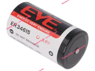 Батерия литиева 3.6V, D, 32,9x61,5mm, 19000mAh EVE