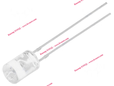 Светодиод 5mm син 500-750mcd 100° 20mA 2.8-3.6V OSB5SA5GA1B OPTOSUPPLY