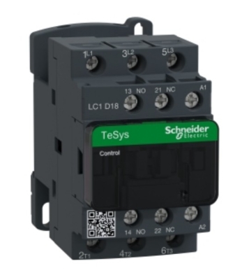 Контактор 18A AC3 9KW 230V 50HZ LC1D18P5 SCHNEIDER ELECTRIC