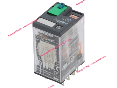 Миниатюрно реле с LED, 4 C/O, 24 VDC RXM4AB2BD SCHNEIDER ELECTRIC