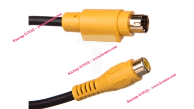 Кабел miniDIN 4pin (S-Video) - RCA 0.2m 60845