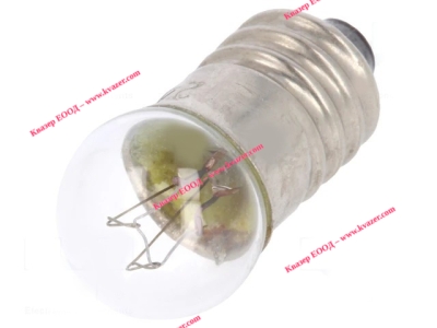 LAMP EK/24/100 Лампа миниатюрна E10 24VDC 100mA 2.4W сферичен Стъкл.балон
