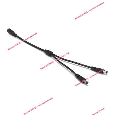 Разклонител DC 5.5x2.1, 1 към 2, 0.4m