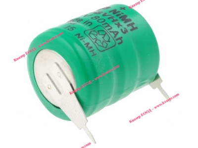 Акумулаторна батерия Ni-MH 3.6V 80mAh 2pin ф16x18mm