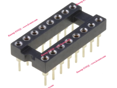 Цангов цокъл за ИС 16pin DIP, 7.62mm THT растер 2.54mm