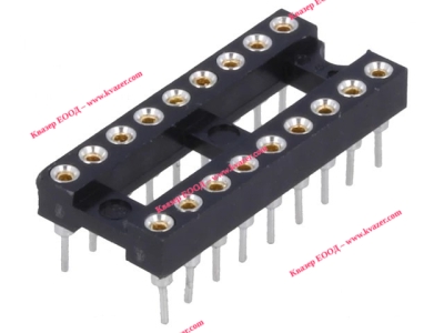 Цангов цокъл за ИС 18pin DIP, 7.62mm THT растер 2.54mm