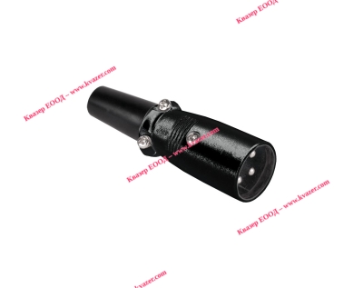 Мъжки канон XLR за монтаж на кабел 3pin черен