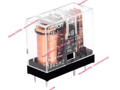 Реле OMRON G2R-1-230AC SPDT 10A, бобина 230AC