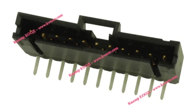 Съединител платка-проводник, гнездо, мъжки , 10pin, ъглови 90° 2.54mm