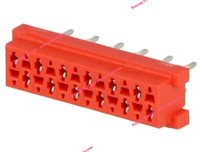 Съединител Micro-Match, 12 контакта / 2x6pin, гнездо, женски, прав, THT / PCB